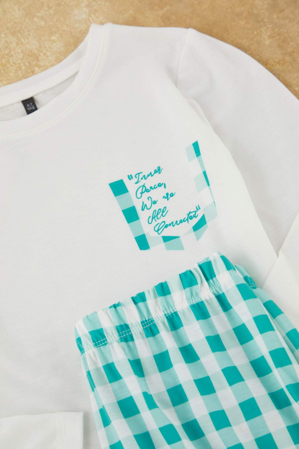 Gri Yumusak Dokulu Erkek Cocuk Bask?l? Orme Pijama Tak?m TKDAW25AU00093 - Trendyolmilla фото 4