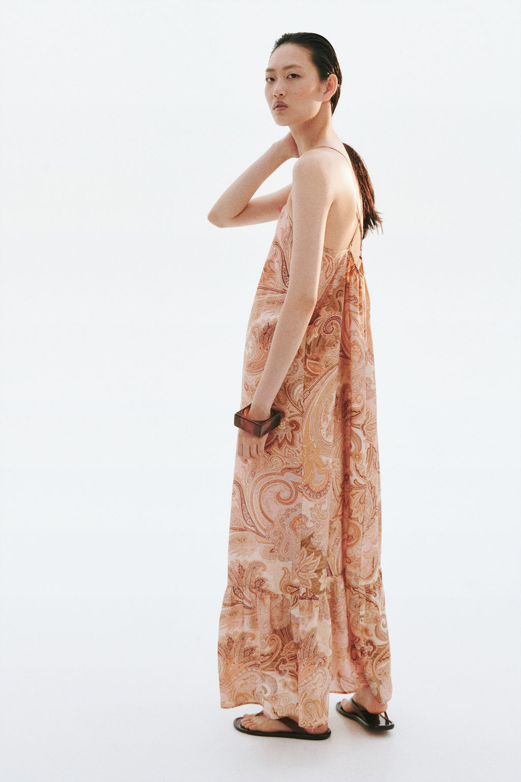 Vestido evas? con tiras de anudar - H&m фото 6