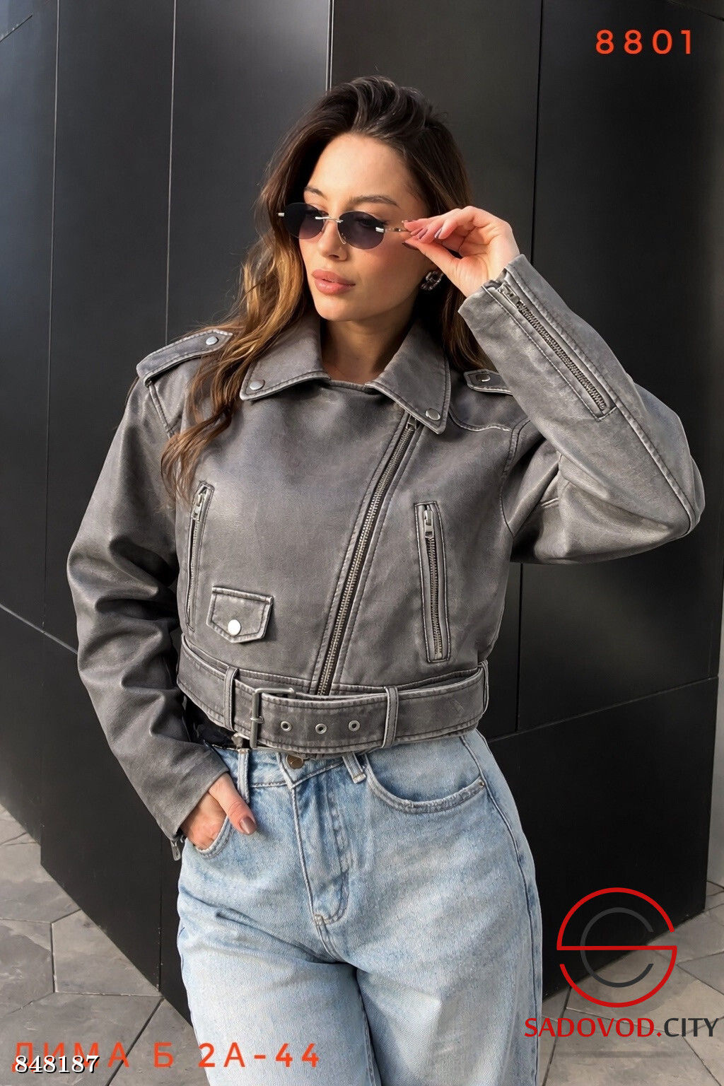 Кожаная женская куртка - Bruno фото 3