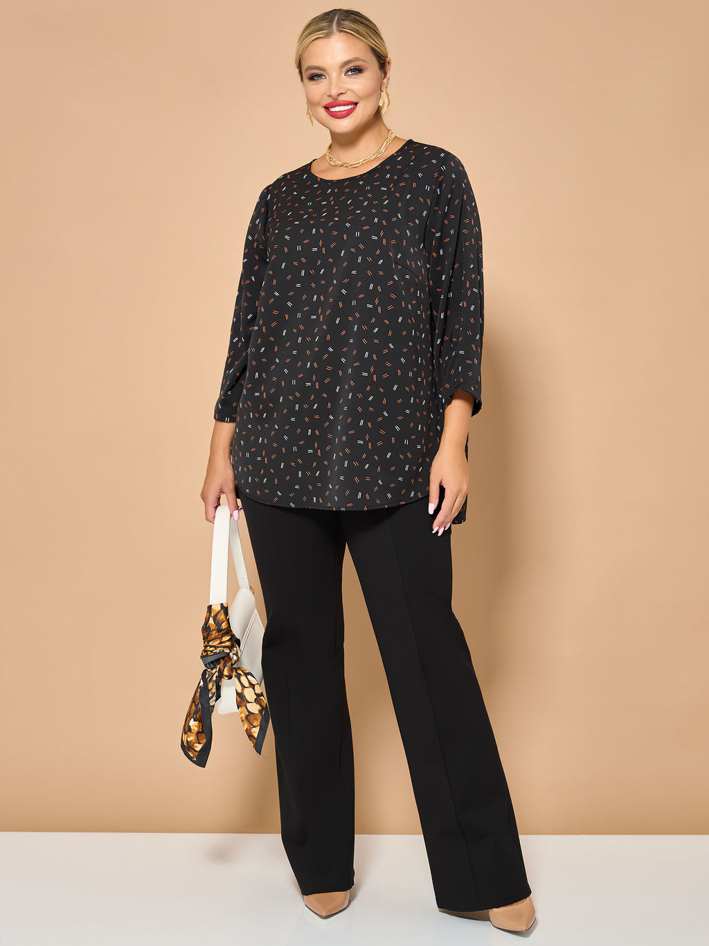 Блузка 0220-1 глубокий чёрный