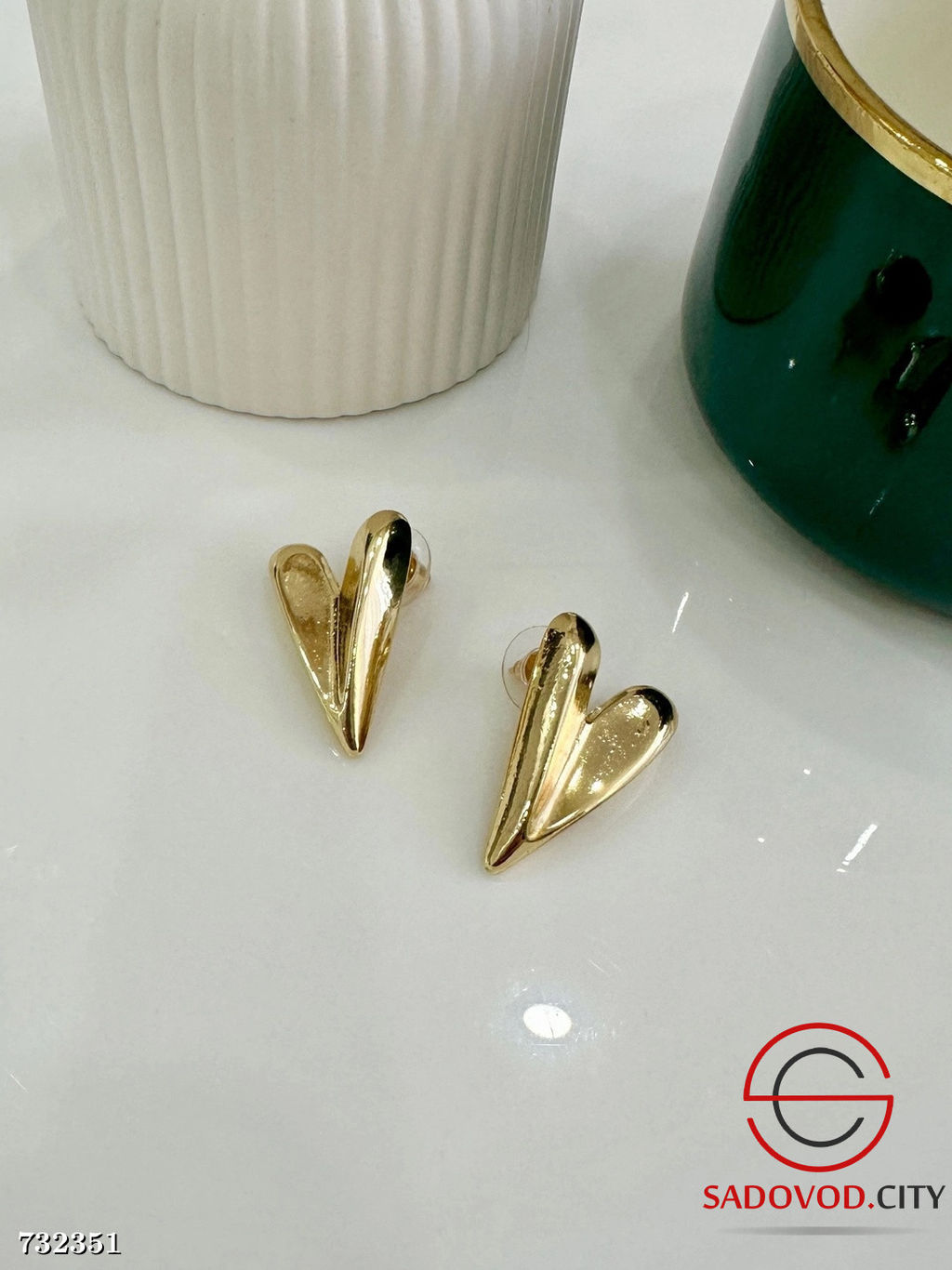Серьги женские металлические