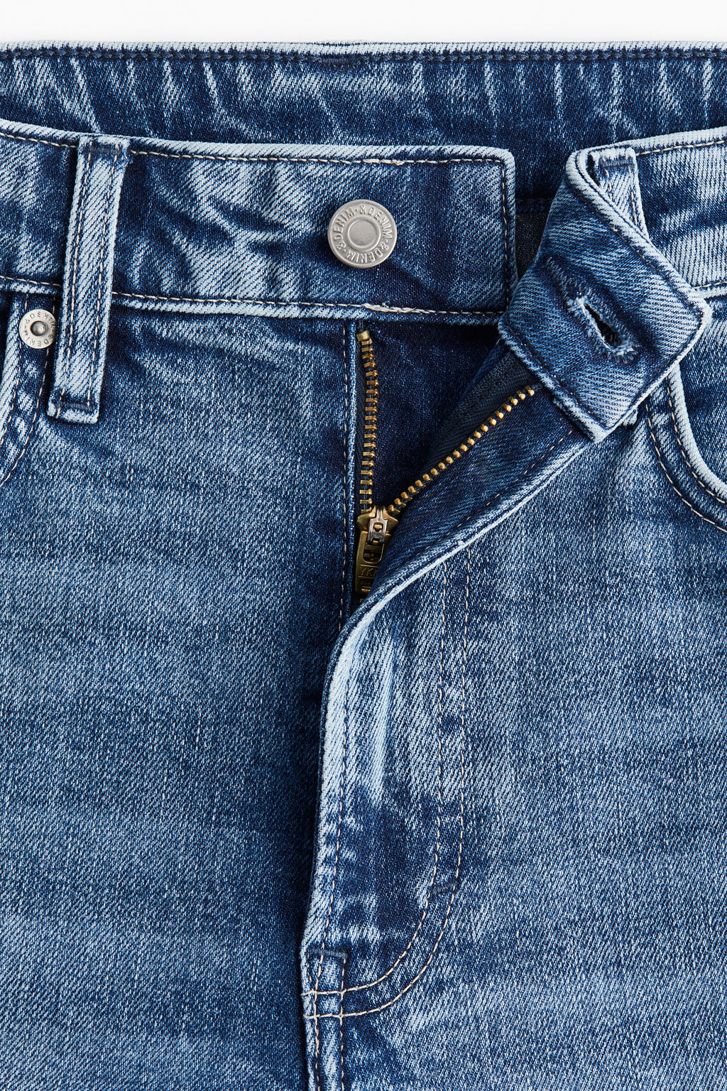 Slim Straight High Ankle Jeans - H&m фото 6