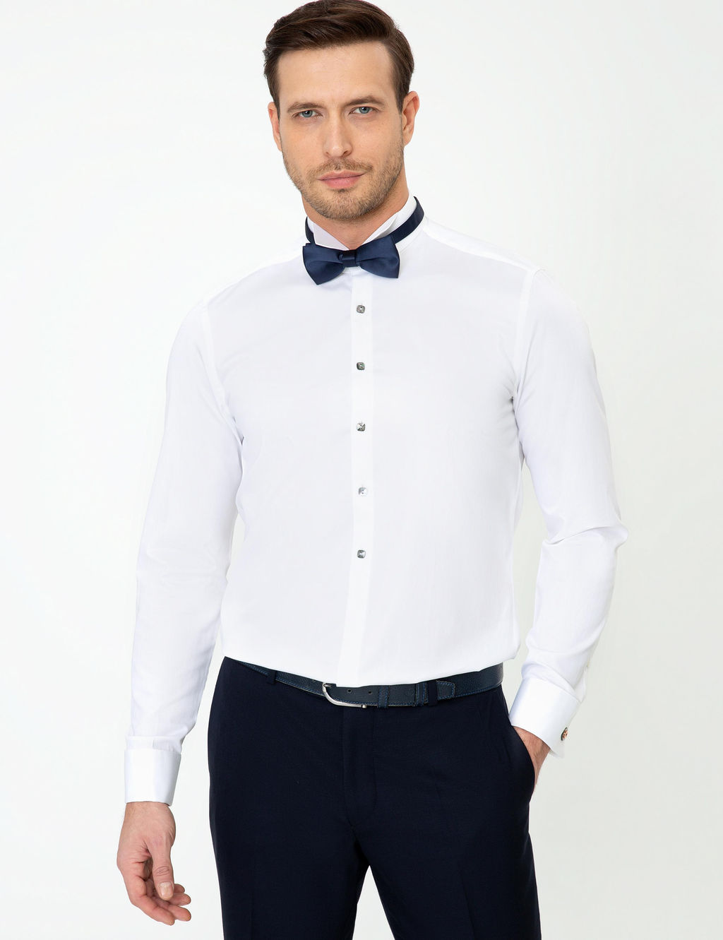 Beyaz Slim Fit Smokin G_mlek