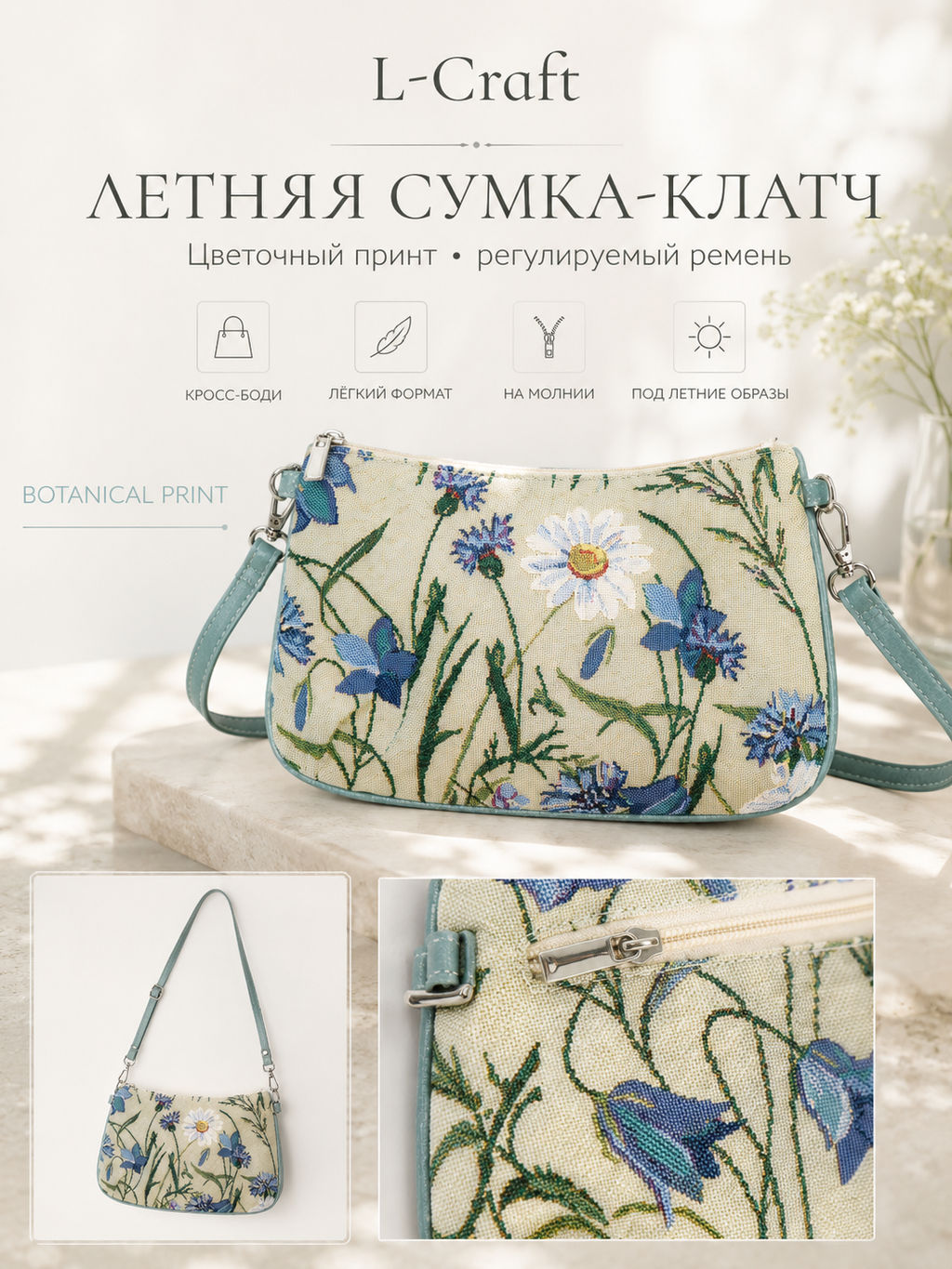Сумка женская L-Craft, клатч  фото 6