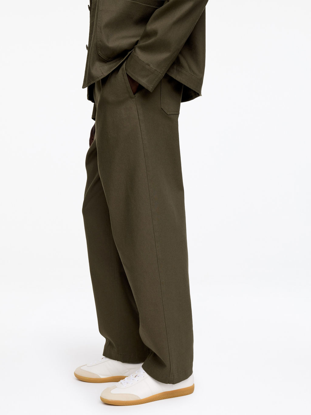 Pantalones de lino y algod?n loose fit - H&m фото 5