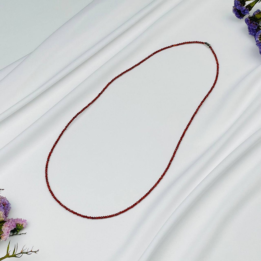 Украшение- трансформер (колье/браслет) из кирпичной Яшмы от 16 см - Радуга самоцветов фото 3