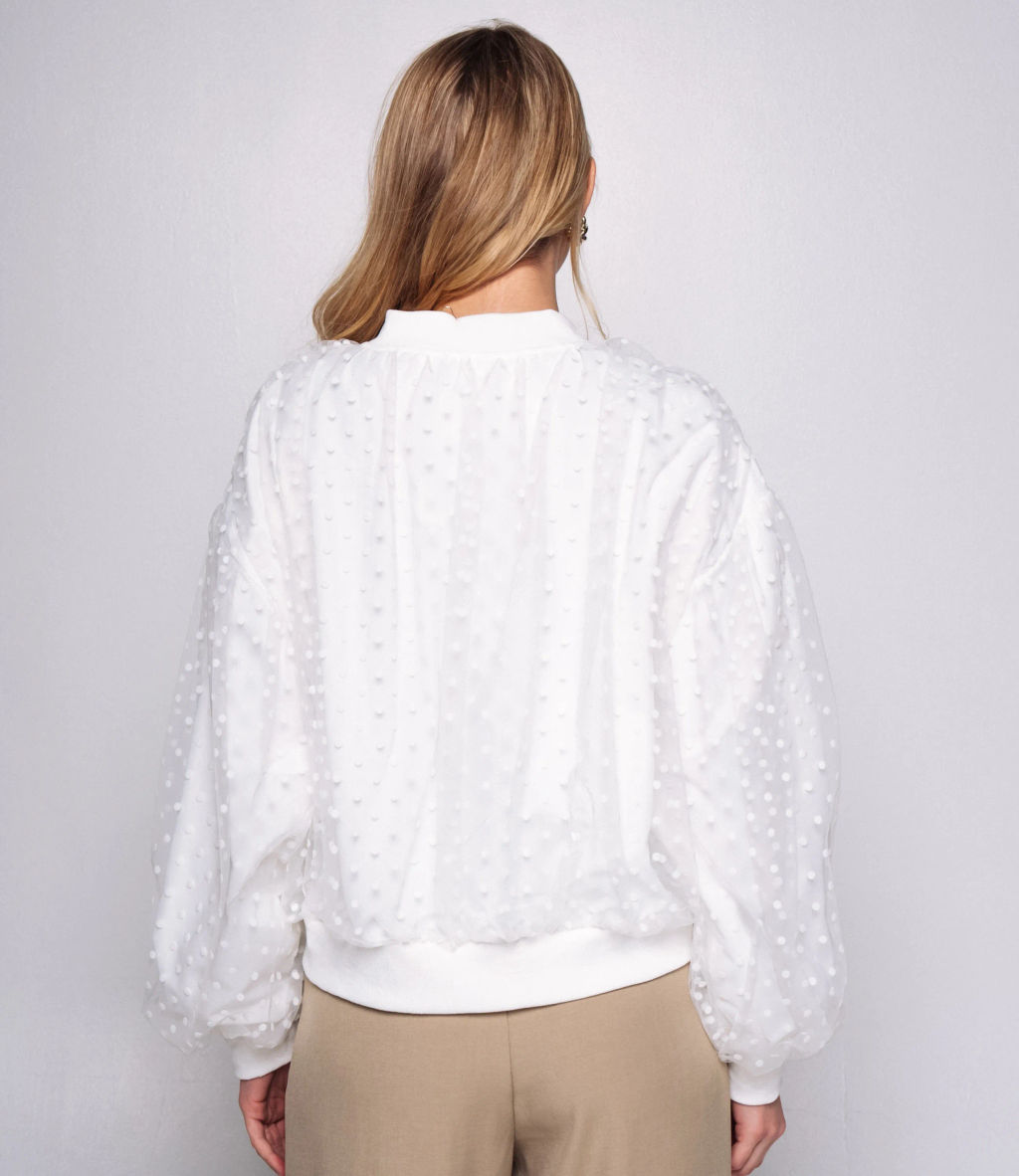 Бомбер #КТ6631 (4), белый - Dommod фото 3