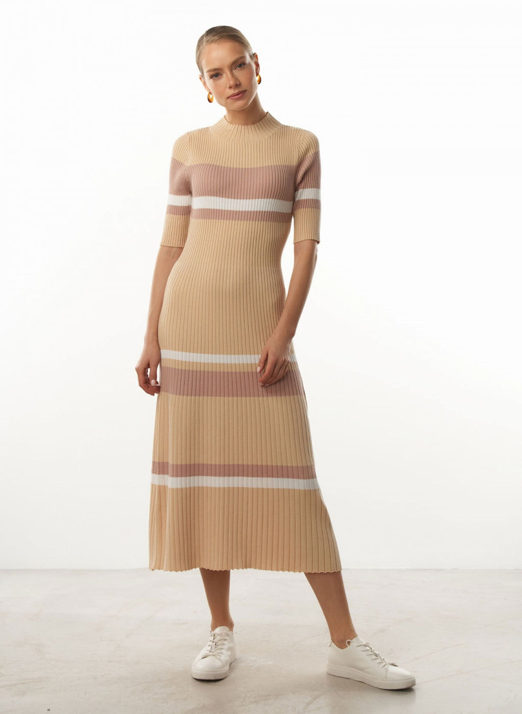 Conso/KDM 230723 - beige/powder Платье женское  фото 6