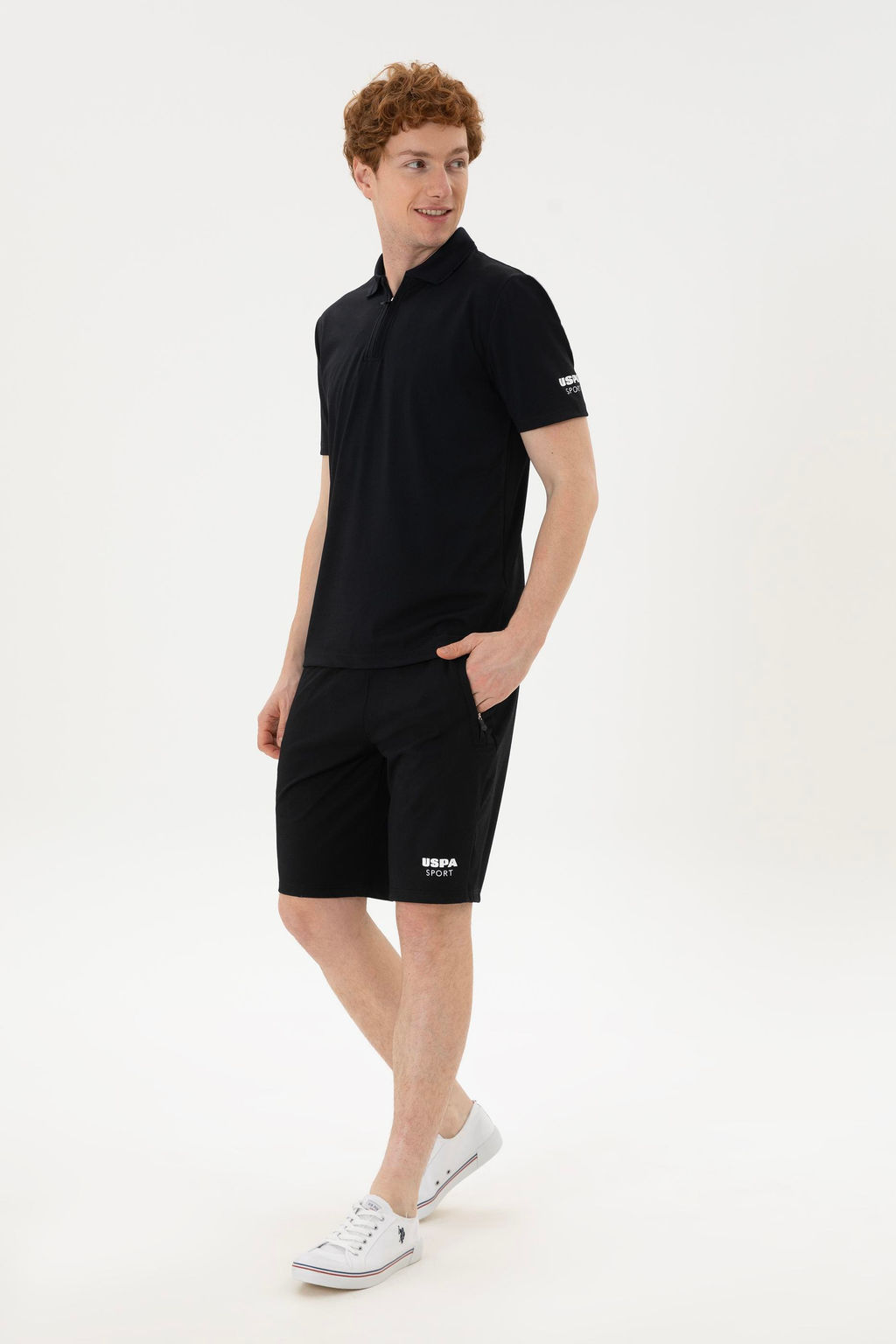 Мужские черные трикотажные шорты - U.s. polo assn фото 7