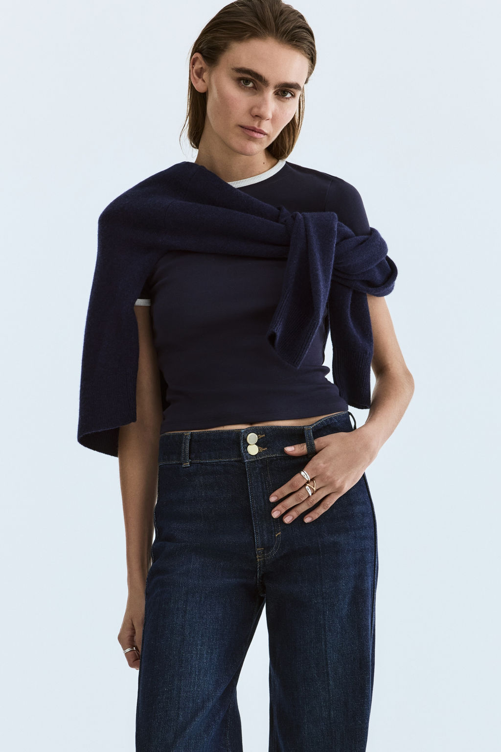 Wide High Waist Jeans - H&m фото 6