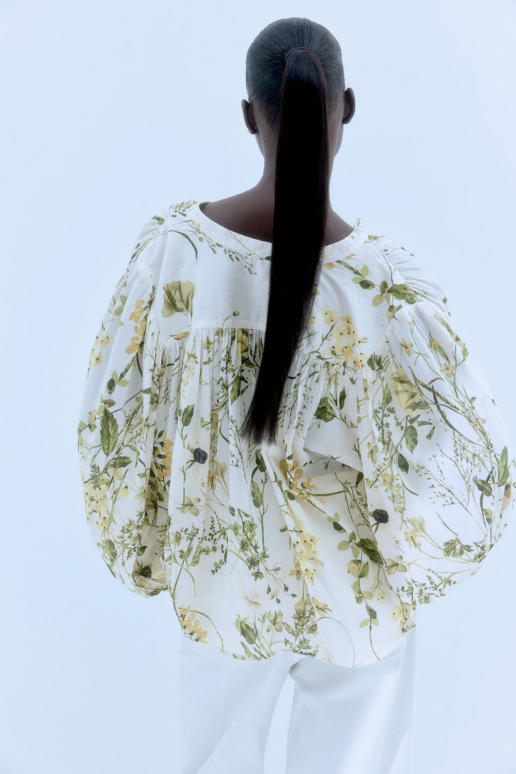 Blusa con mangas globo - H&m фото 4