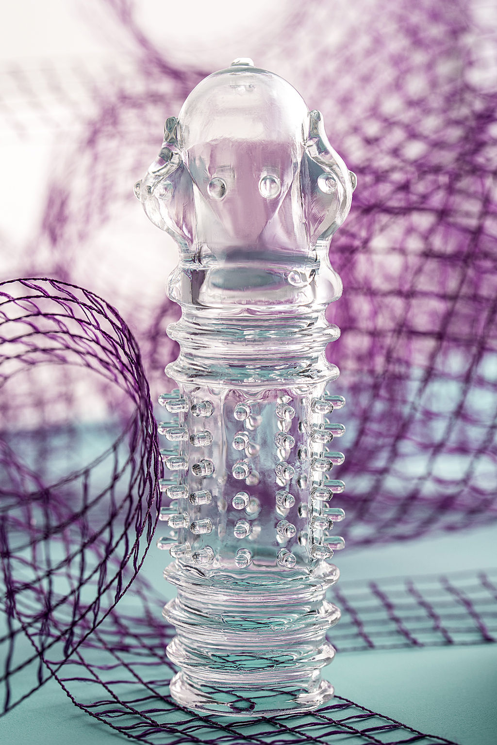 Насадка на пенис TOYFA A-Toys Baldi, TPR, прозрачный, 15,3 см  фото 9