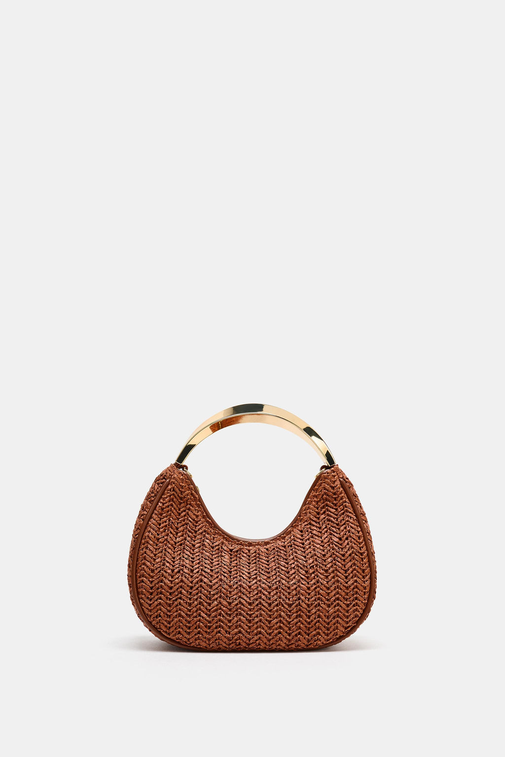 BOLSO DETALLE ASA MET?LICA / Marr?n - Zara фото 2