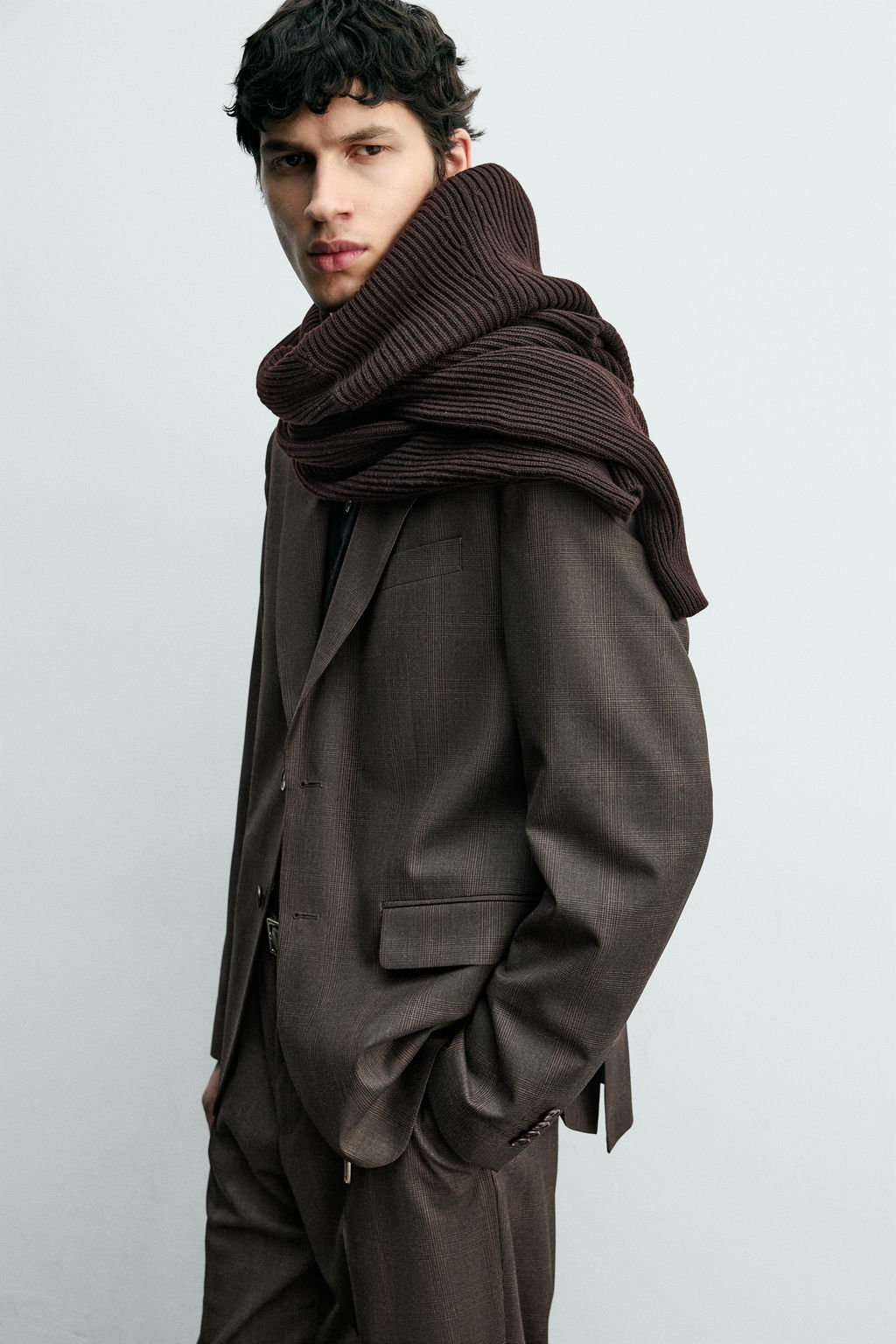 CHECK SUIT BLAZER - Zara фото 5