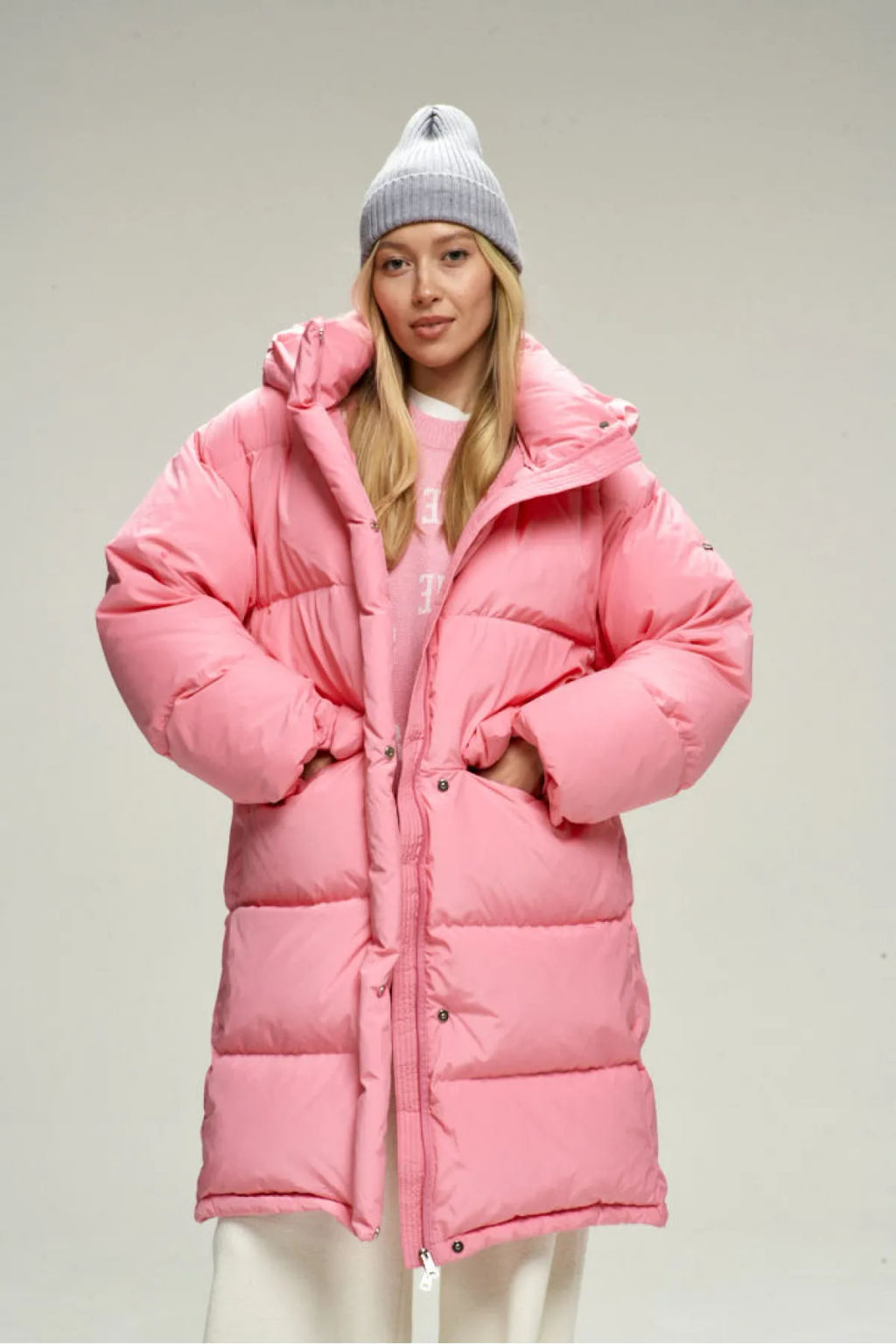 Пуховик удлиненный Pink - Erist store фото 2