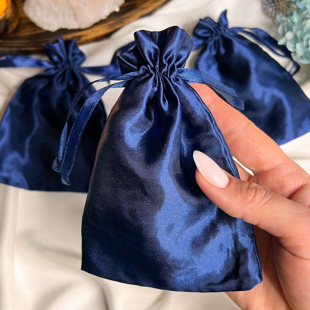 Мешочек: Атлас синий (3 шт)