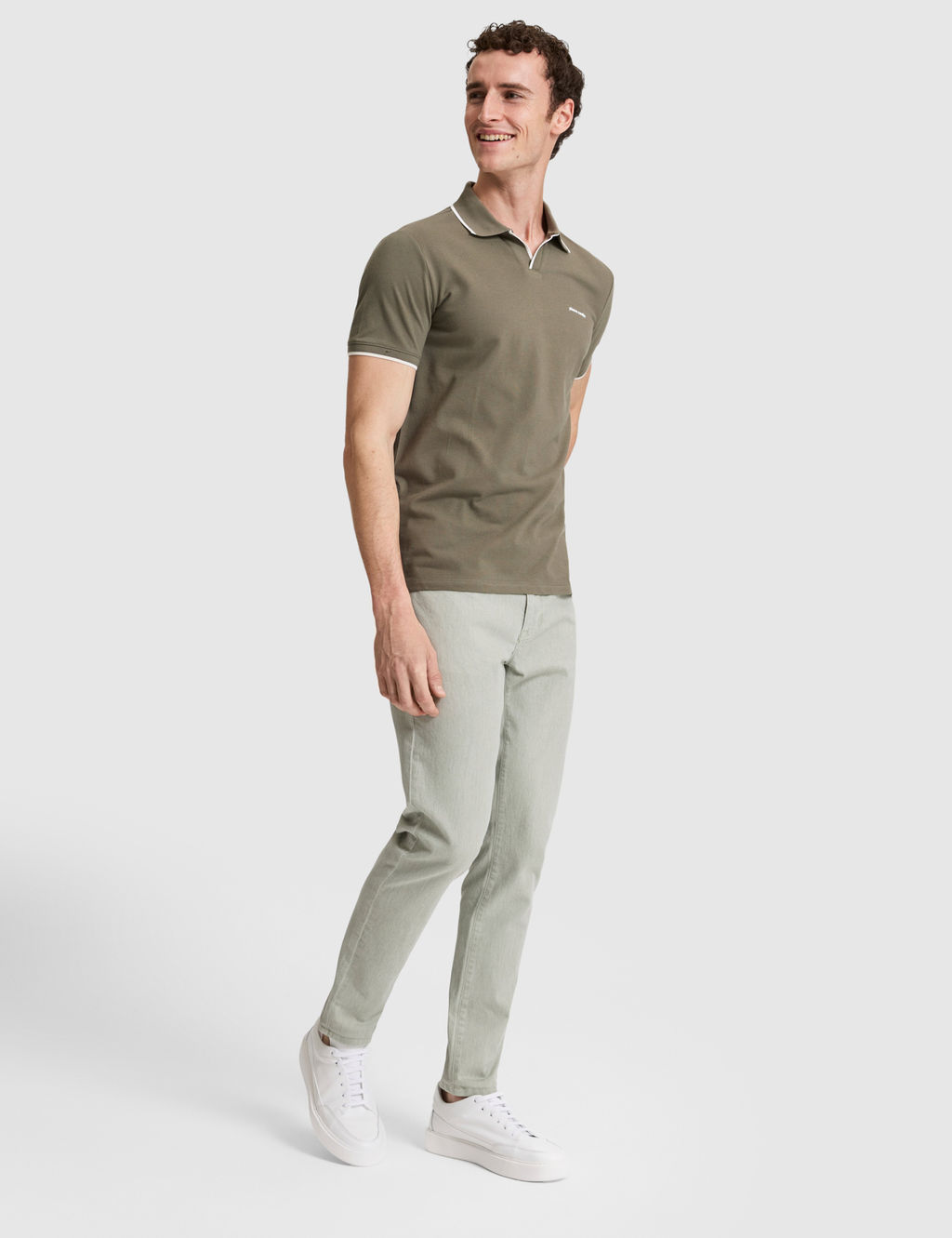 Haki Slim Fit Jean Pantolon
