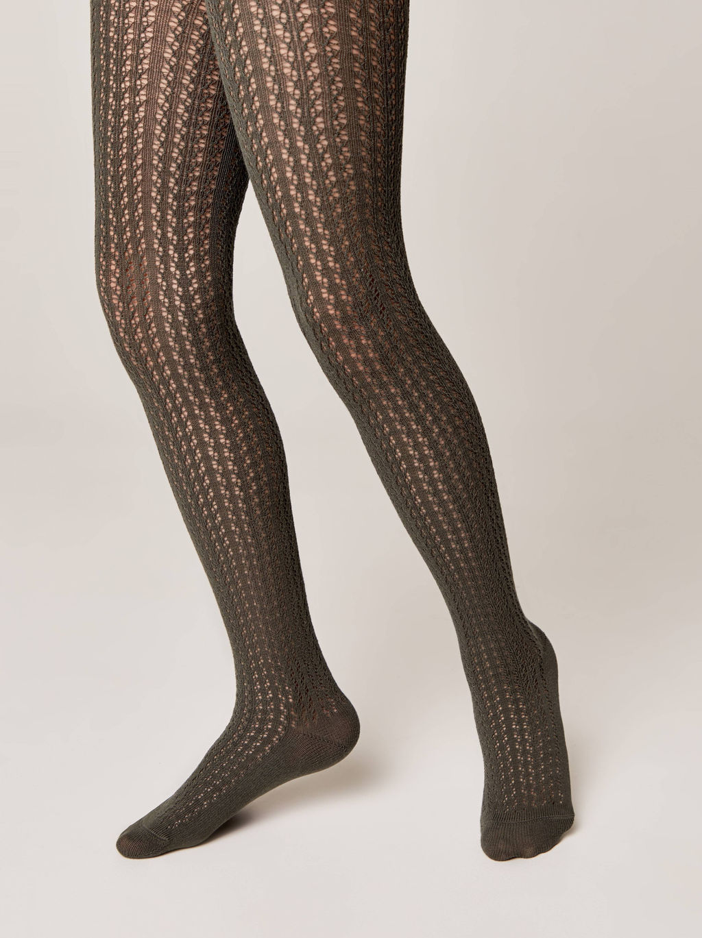 CONTE-KIDS MISS Ажурные колготки хаки - Conte elegant фото 2