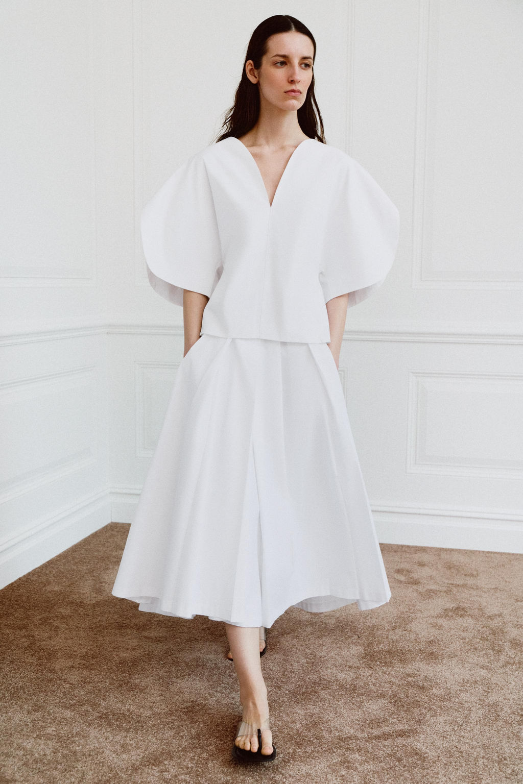 TOP POPEL?N ZW COLLECTION LIMITED EDITION / Blanco - Zara фото 2