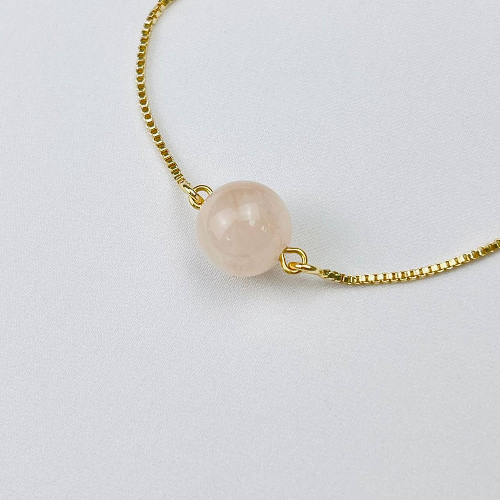 Браслет регулиреумый с Морганитом от 16 см