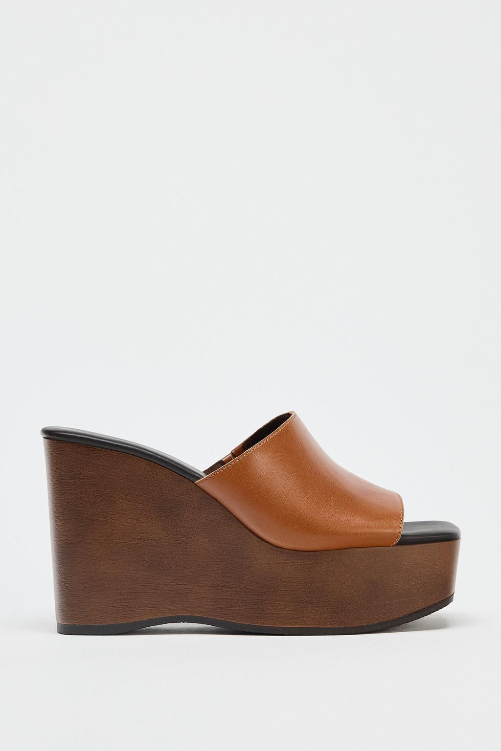 LEATHER WEDGE - Zara фото 2