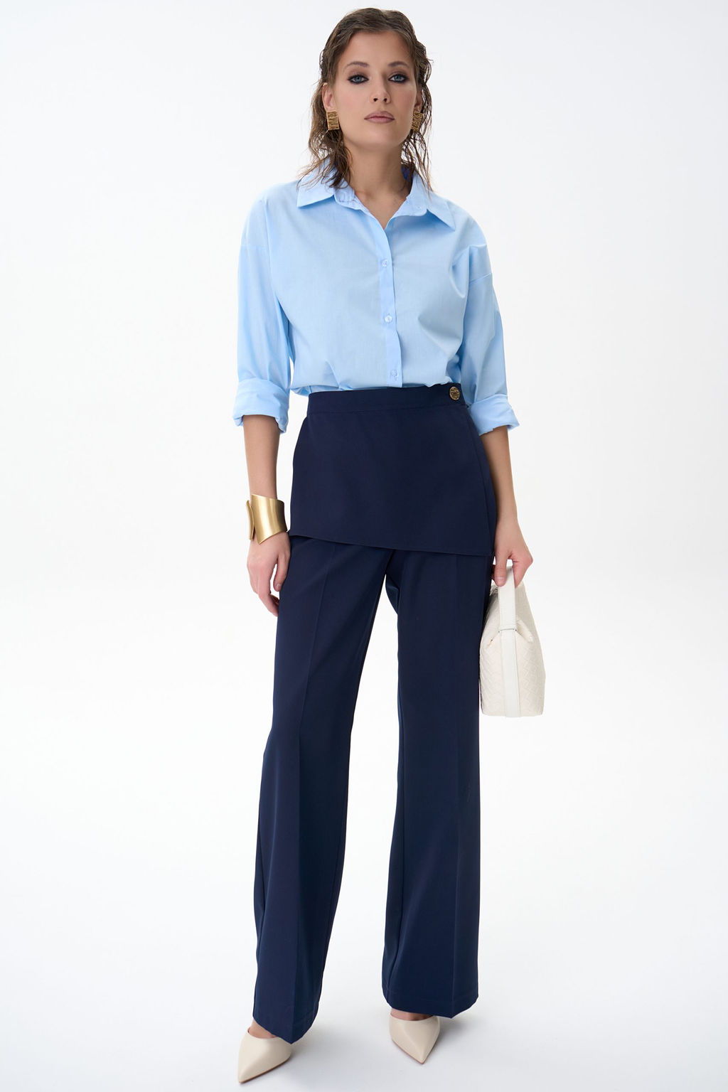 Брюки Агния (черника) - Эльза фото 20