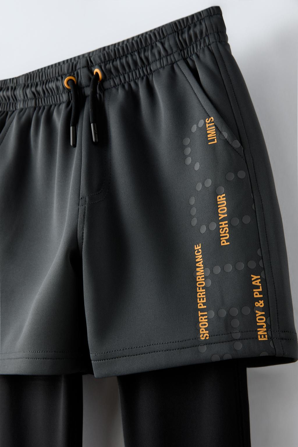 LEGGING BERMUDA SHORTS WITH SLOGAN - Zara фото 3