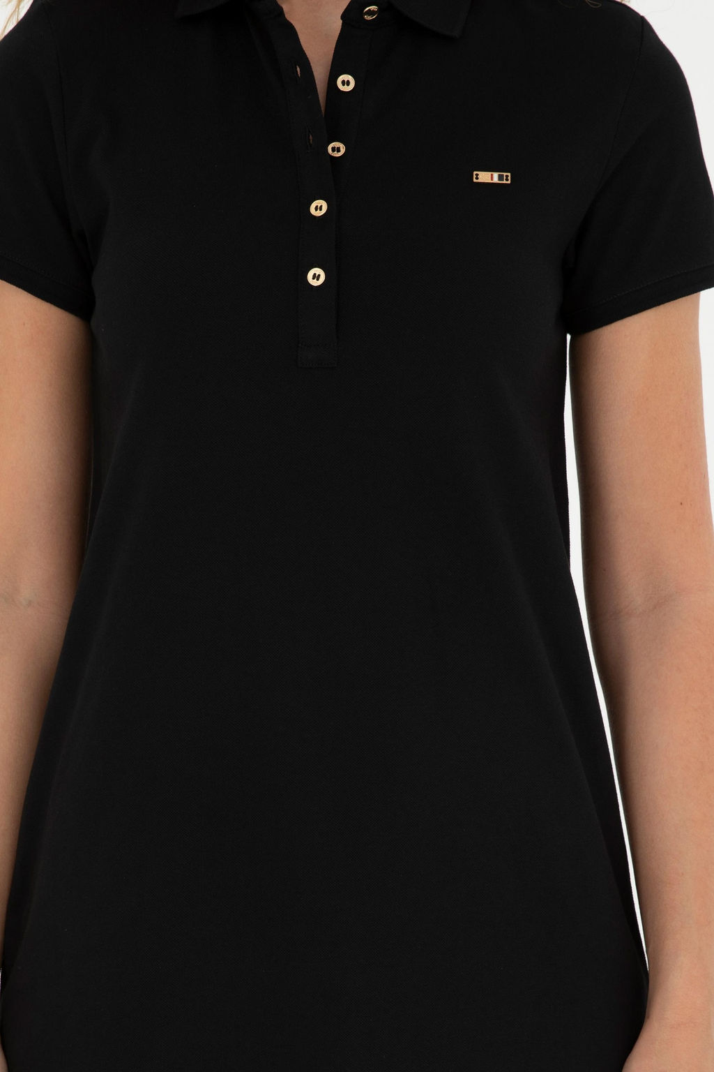 Женское черное трикотажное платье Неожиданная скидка в корзине - U.s. polo assn фото 6