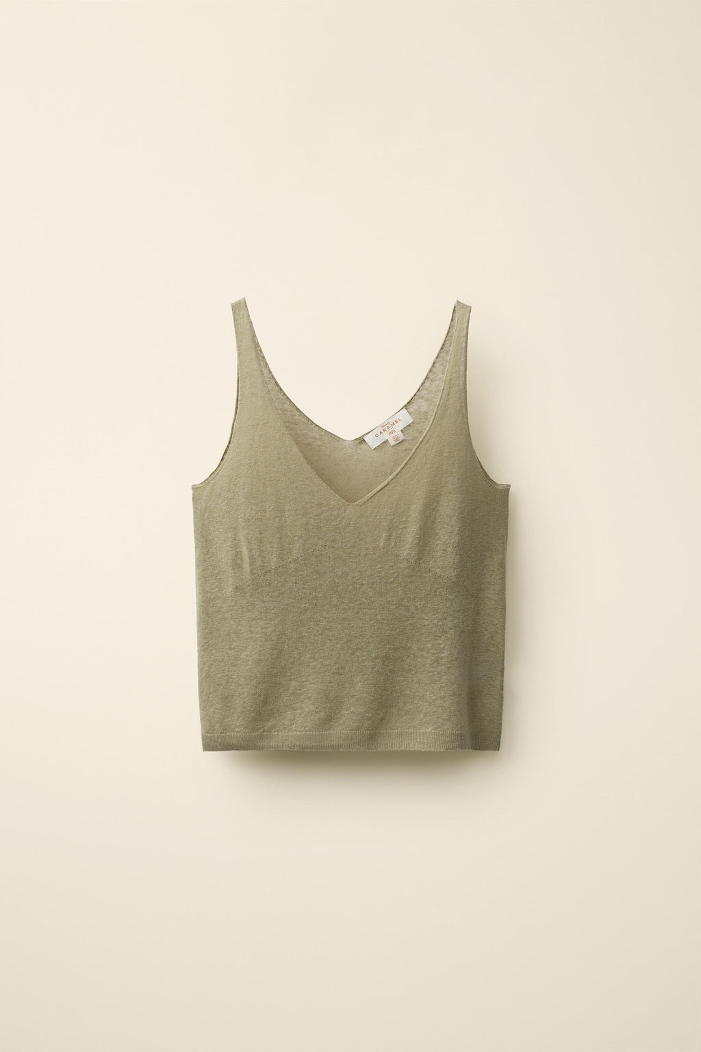 TOP PUNTO TIRANTES CREATED BY CARAMEL LONDON X ZARA / Khaki