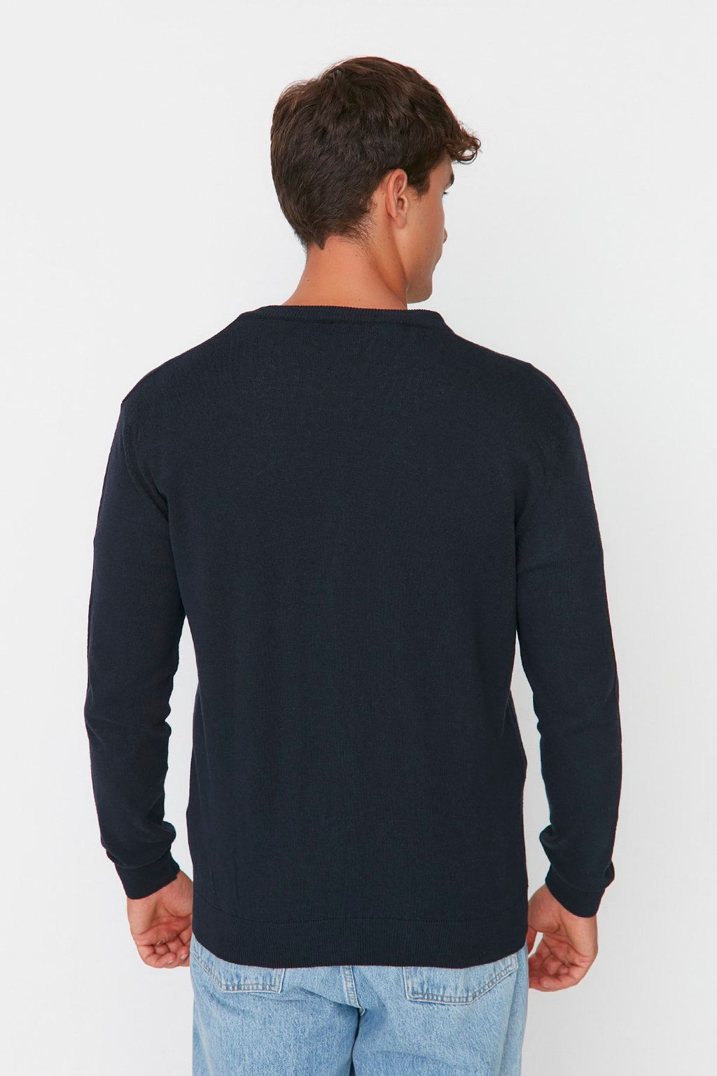 TRENDYOL MAN Vizon Slim Fit Pamuklu V Yaka Dugmeli H?rka TMNAW21HI0274 - Trendyolmilla фото 16