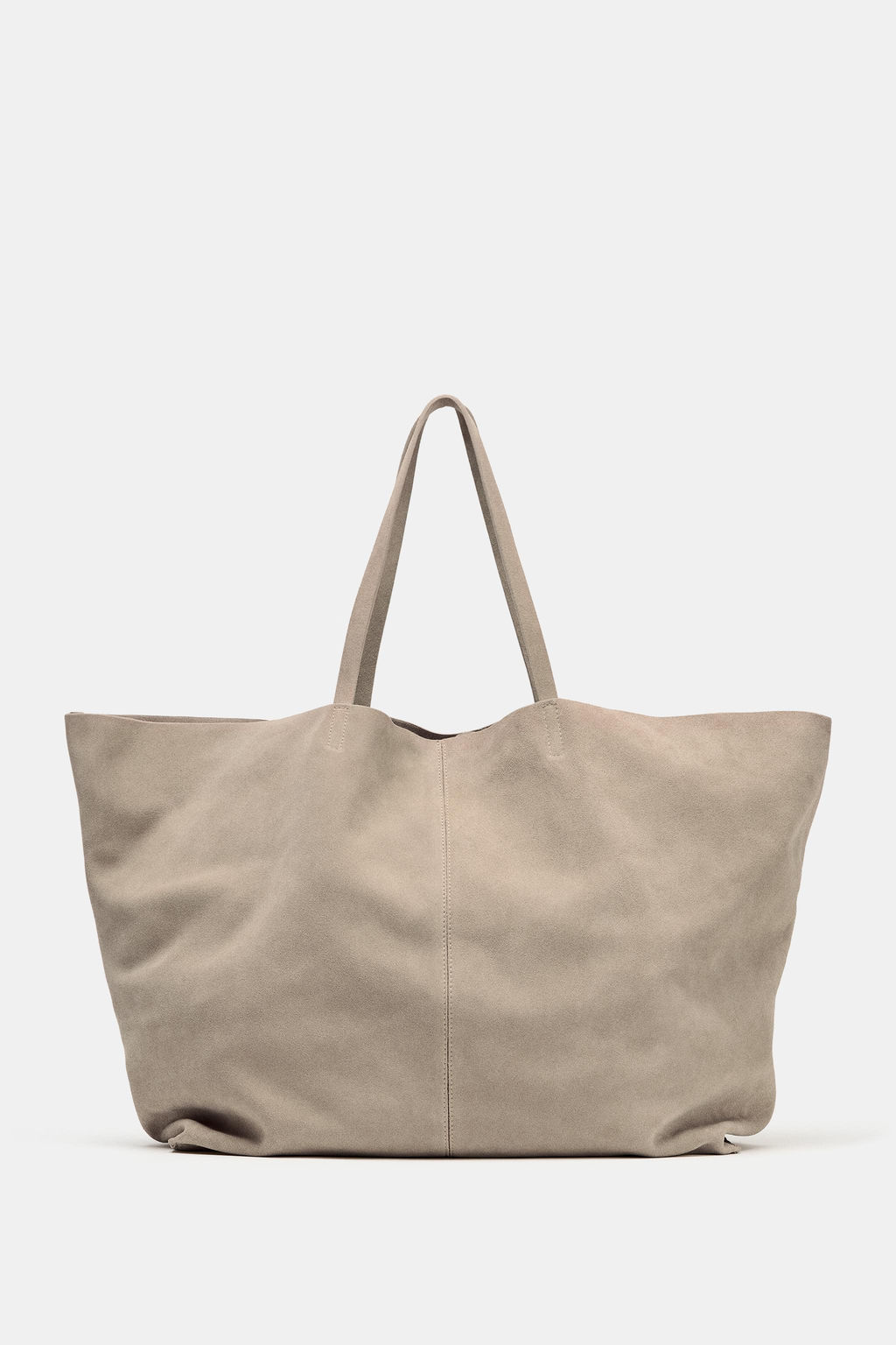 BOLSO PIEL SERRAJE MAXI SHOPPER / ARENA/MARR?N - Zara фото 3