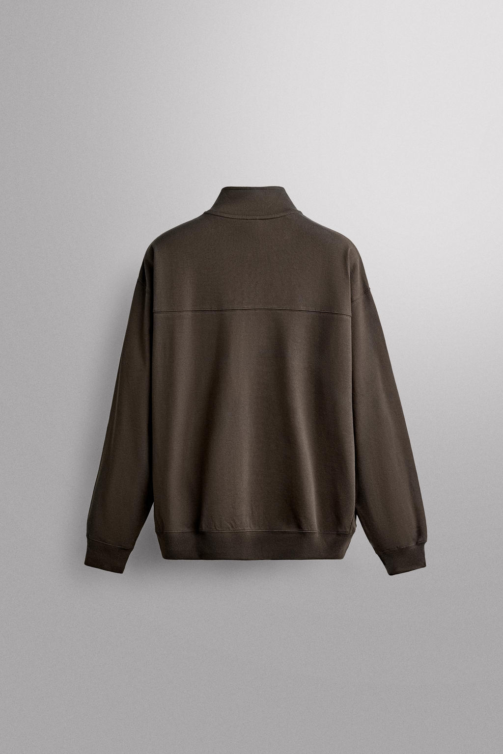 SUDADERA RELAXED FIT CREMALLERA / Marr?n - Zara фото 2