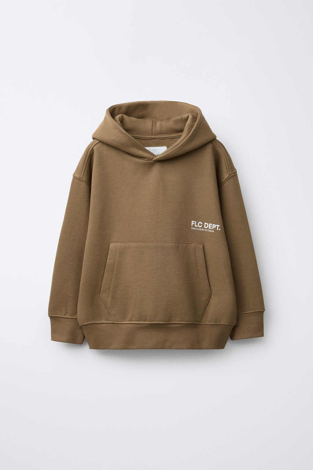 SUDADERA CAPUCHA TEXTO / Ocre - Zara фото 2