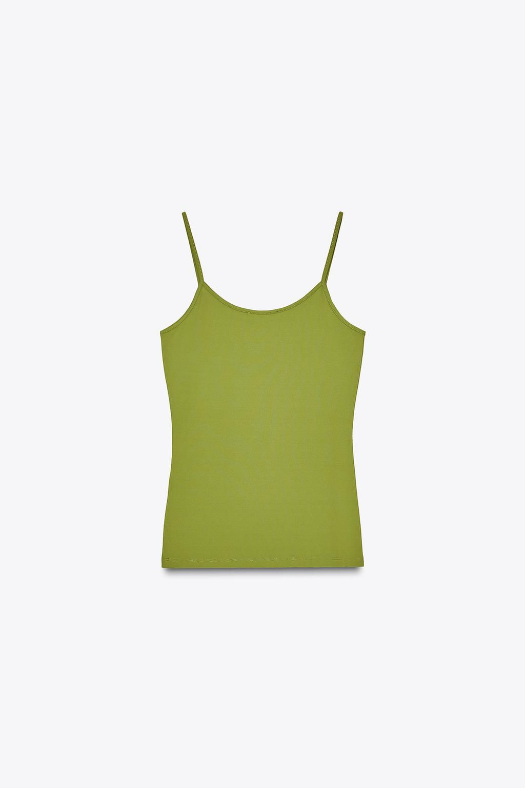 POLYAMIDE TOP WITH THIN STRAPS - Zara фото 49