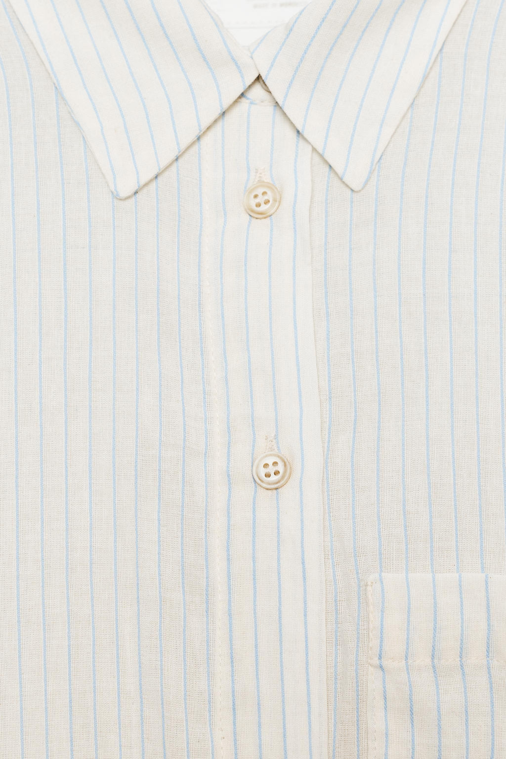 ZW COLLECTION STRIPED CRINKLED SHIRT - Zara фото 7