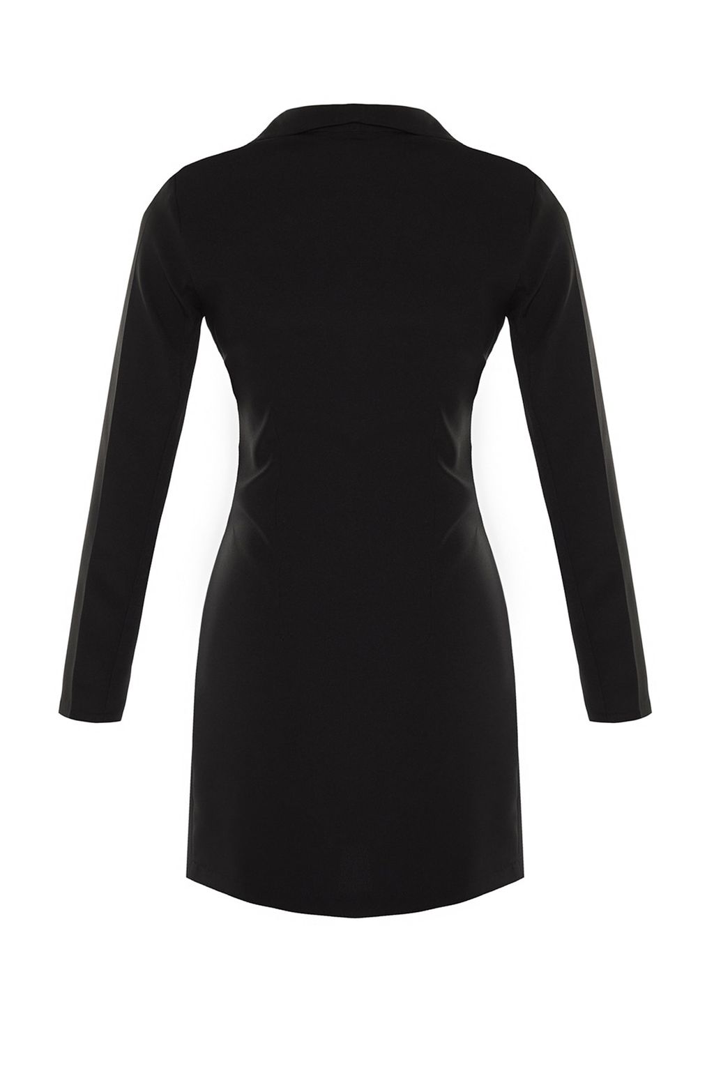 TRENDYOLMILLA Indigo Dugme Detayl? Dokuma Mini Ceket Dokuma Elbise TWOAW23EL00291 фото 7