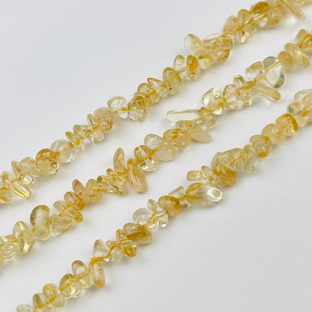 Бусины для украшений из камня Цитрин крошка