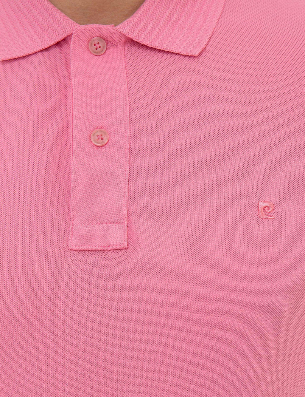 Pembe Slim Fit Polo Yaka Basic Ti__rt