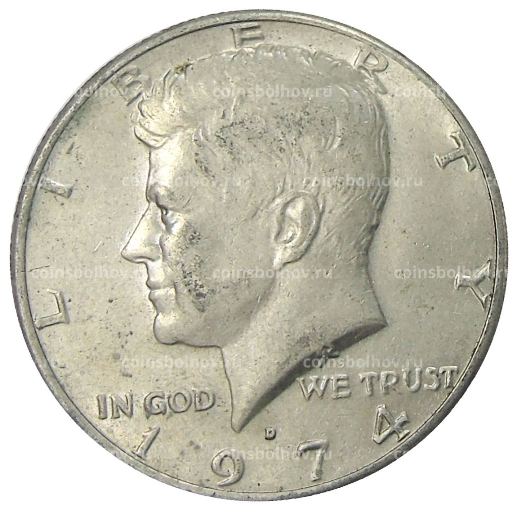 1/2 доллара (50 центов) 1974 года D США