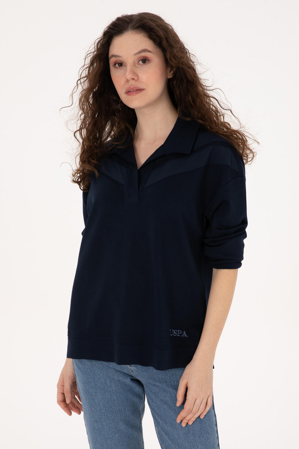 Kad_n Lacivert Sweatshirt