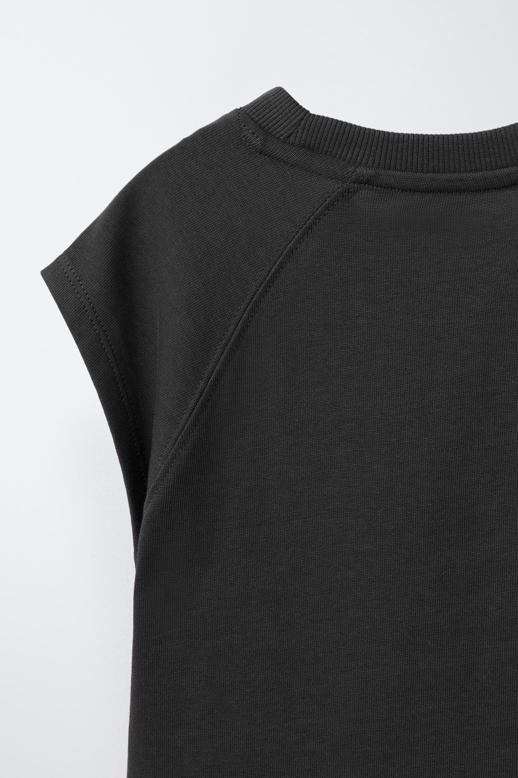 CAMISETA B?SICA MANGA RANGL?N / Gris antracita - Zara фото 4