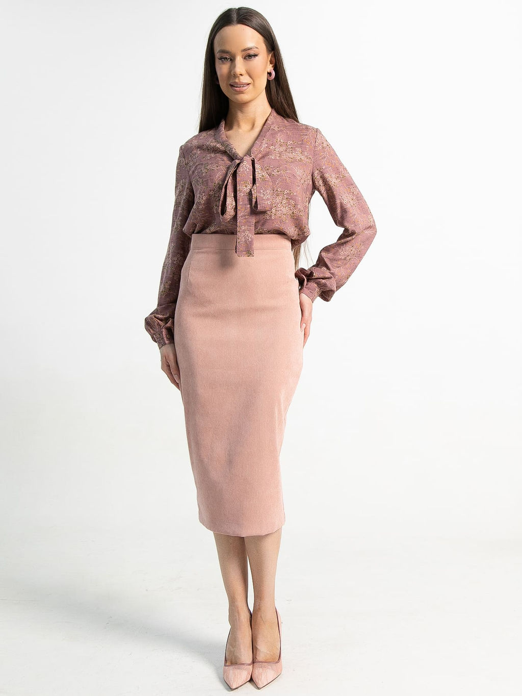 Юбка вельветовая Ялта (розовая) Ю15206-10М - Lt collection фото 11