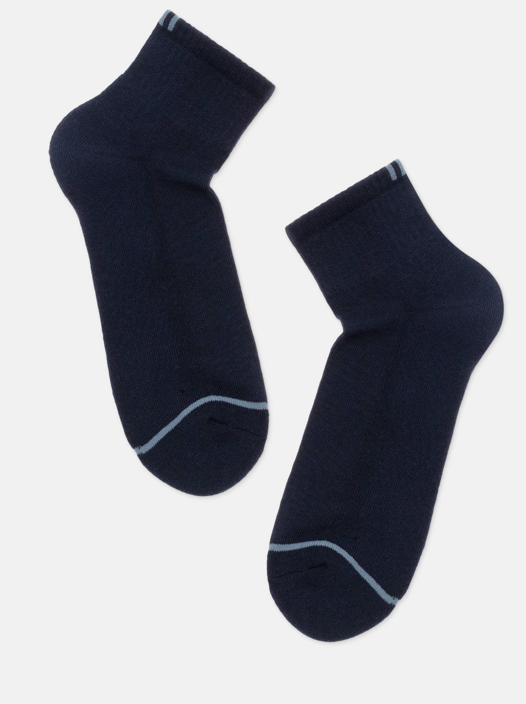 Цена за 2 пары DIWARI COMFORT Носки мужские (короткие, махр. стопа) темно-синий