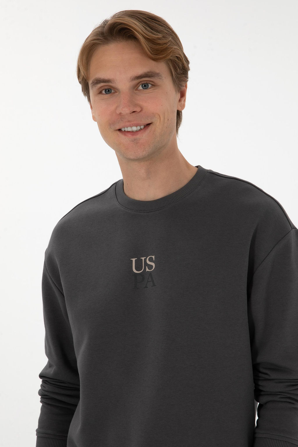 Erkek Antrasit Basic Sweatshirt Sepette S_rpriz _ndirim - U.s. polo assn фото 2