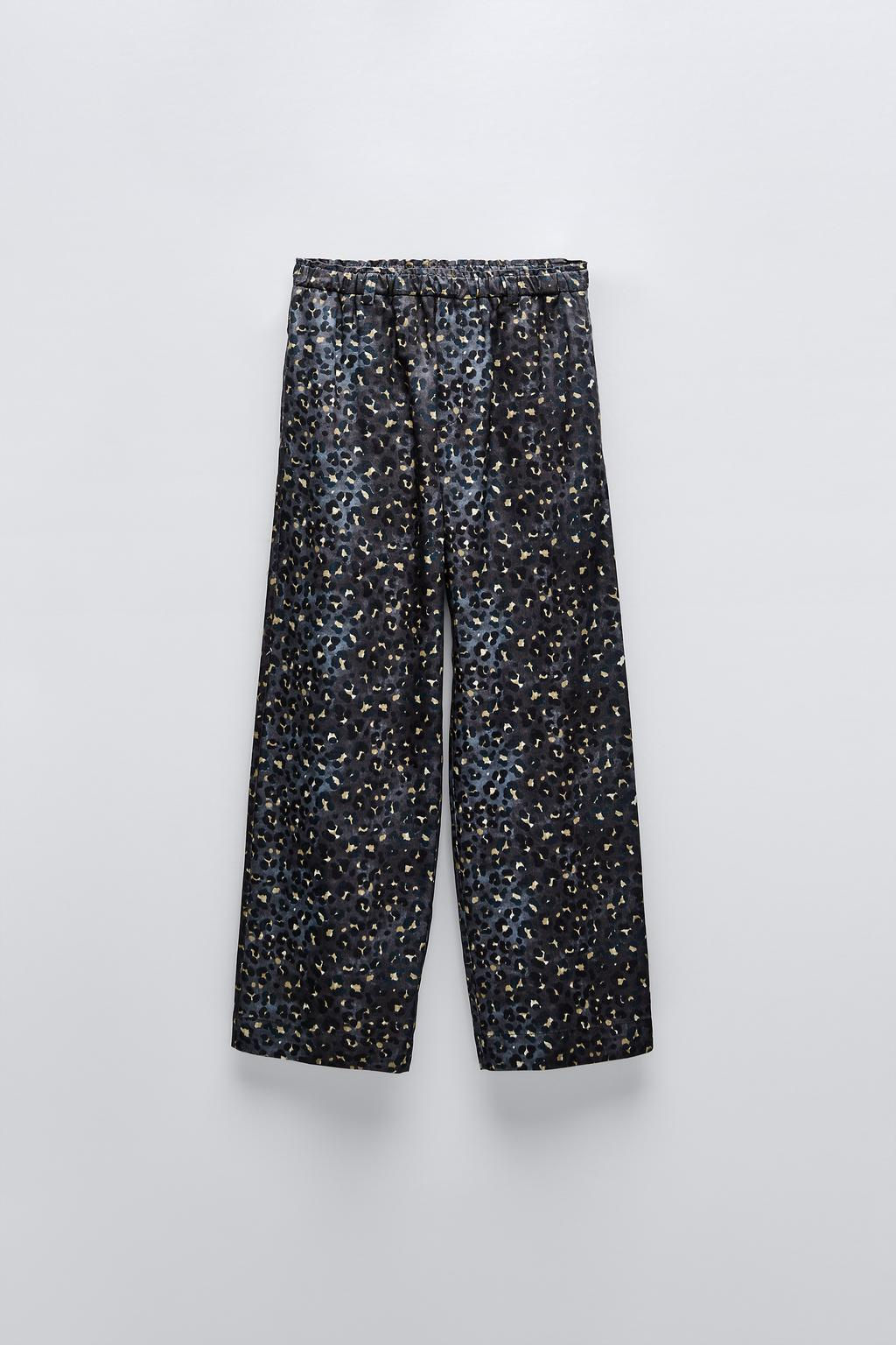 PRINTED FLOWING TROUSERS - Zara фото 2