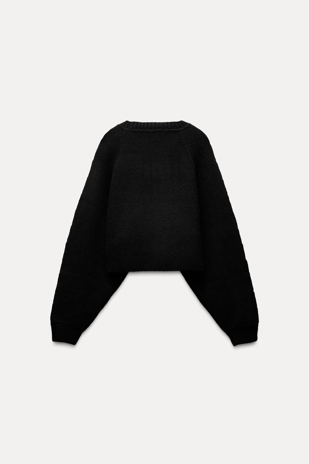 KNITTED SWEATER WITH BALL DETAIL - Zara фото 9