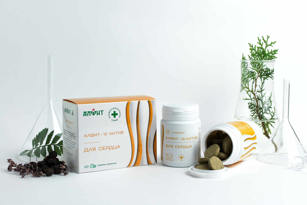 Алфит-актив 12 (для сердца) БАД в брикетах Алфит 5790