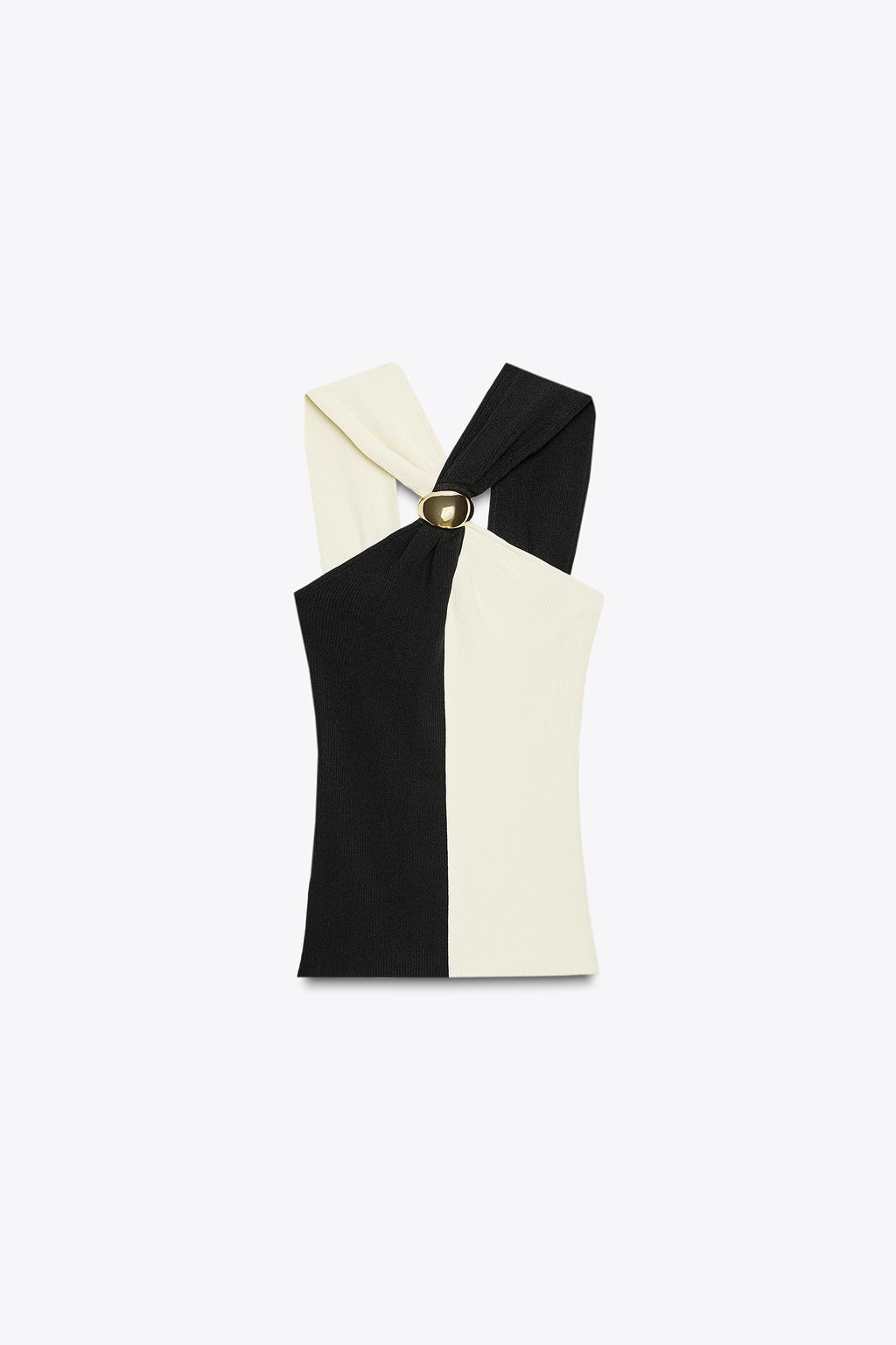 HALTER TOP WITH TRIM DETAIL - Zara фото 5