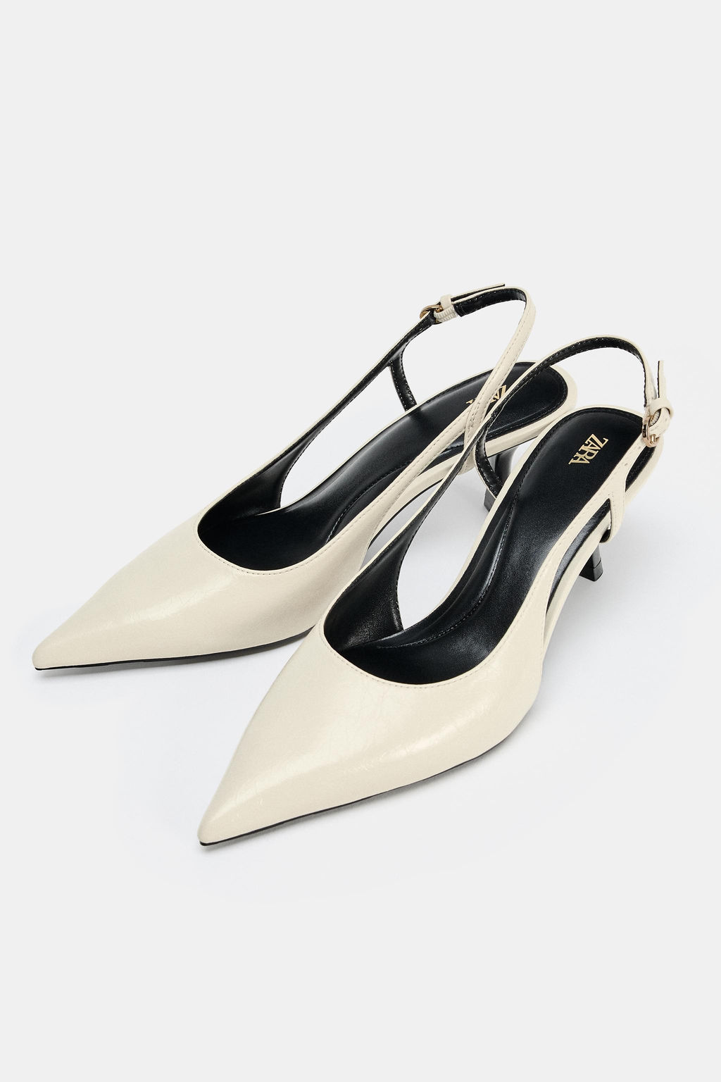 ZAPATO TAC?N DESTALONADO / Crudo - Zara фото 4