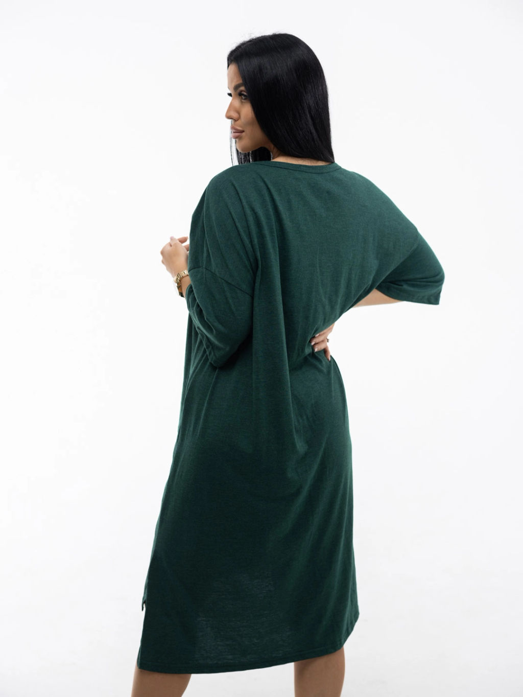 Туника женская, цвет зеленый